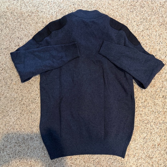 NWT Barbour Men's Mayburgh Knit Quarter Zip/Button Sweater - Picture 4 of 4